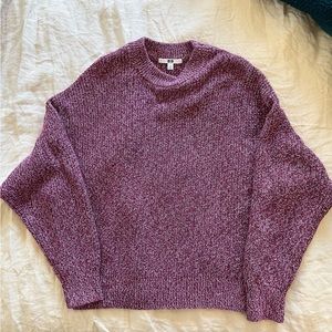 UNIQLO speckled fisherman’s sweater red
